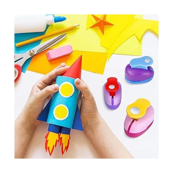 3 perforadores de papel de 1 pulgada con corazón