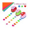3 perforadores de papel de 1 pulgada con corazón