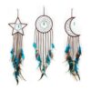 3 piezas atrapasueños luna sol hecho a mano diseño