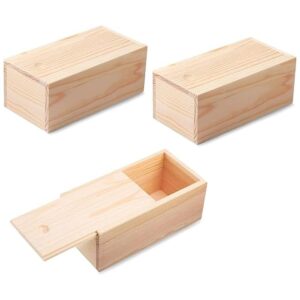 3 piezas de 7.87 x 3.94 x 3.15 pulgadas sin terminar caja