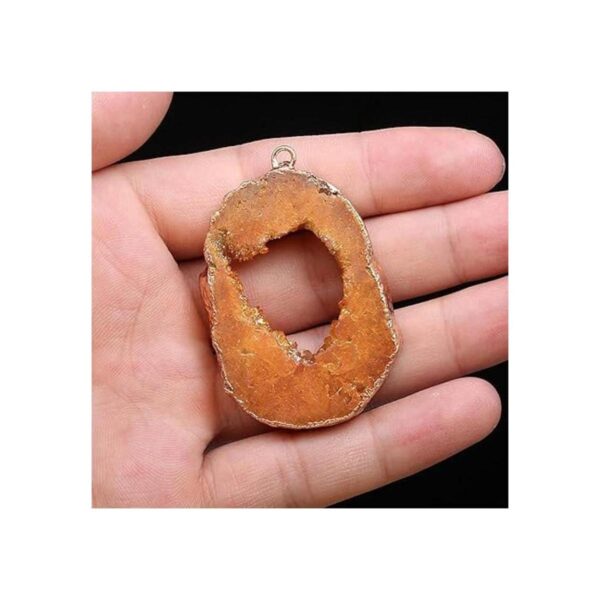 3 piezas de collar de ágata drusa natural dijes de_3