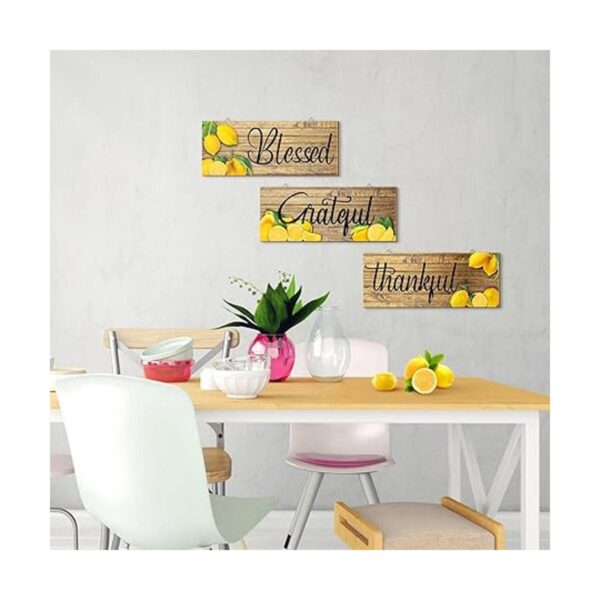 3 piezas de decoración de pared de limón con texto en_2