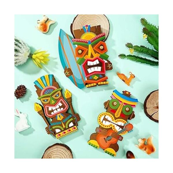 3 piezas de centro de mesa Tiki Bar para decoración de