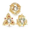 3 piezas de dragón dorado Fidget Cool Fox Finger Spinner_1