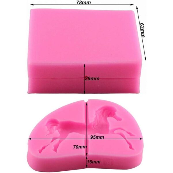 3 piezas de moldes de silicona para fondant con diseño de