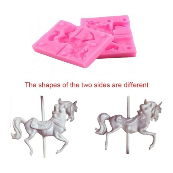3 piezas de moldes de silicona para fondant con diseño de