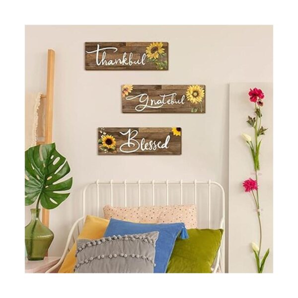 3 piezas de regalo de girasol decoración de pared de_2