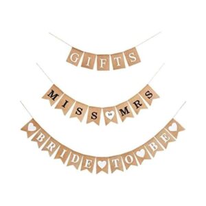 3 piezas de pancarta de despedida de soltera decoración_1