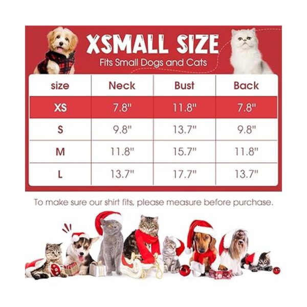 3 piezas de suéter de Navidad para perros pequeños ropa
