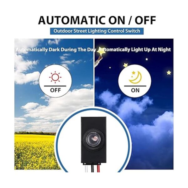 3 piezas de sensor de atardecer a amanecer para
