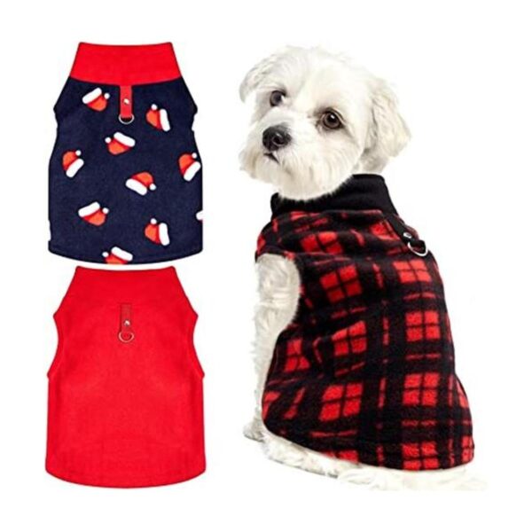 3 piezas de suéter de Navidad para perros pequeños ropa