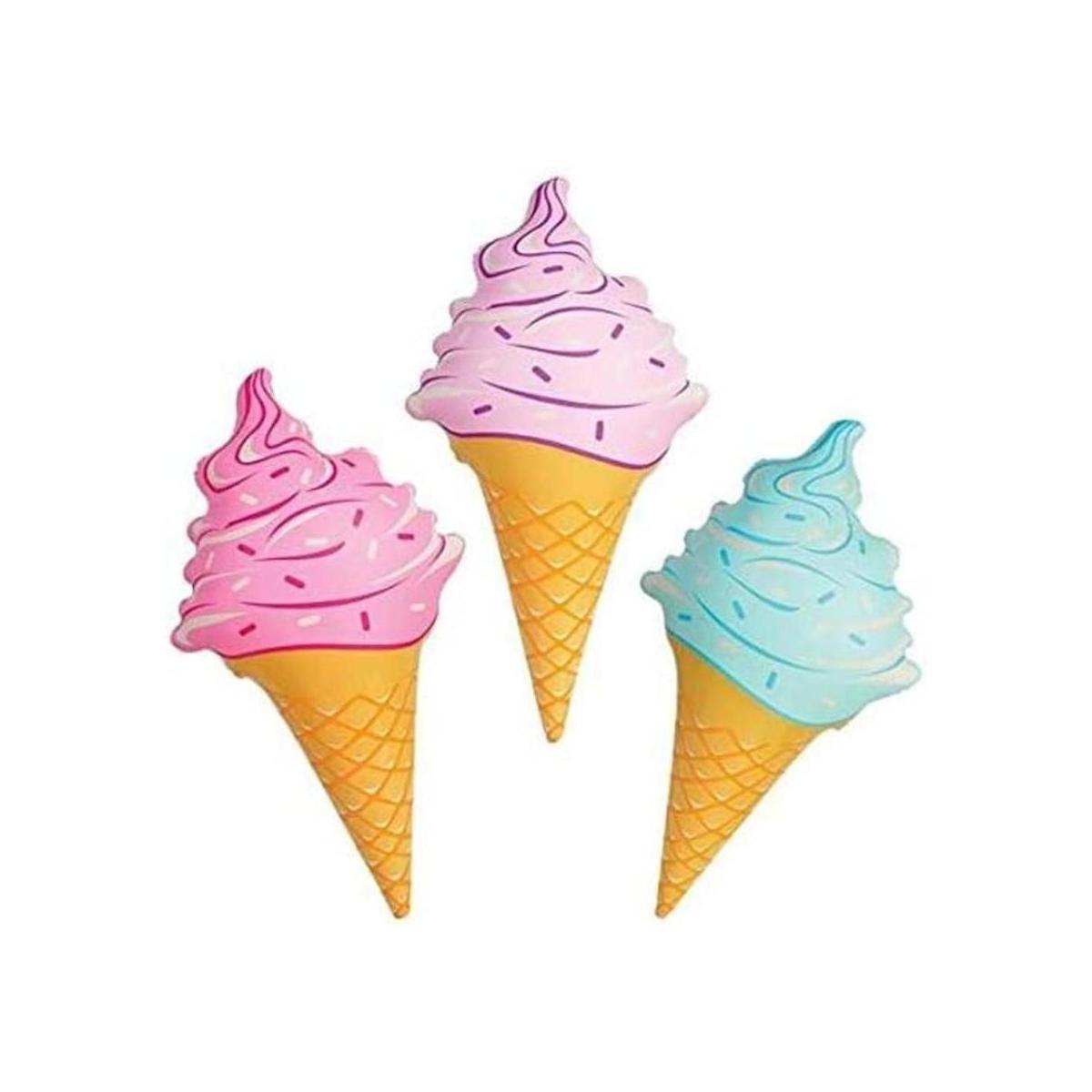 3 piezas conos de helado inflables 36 pulgadas Juego de