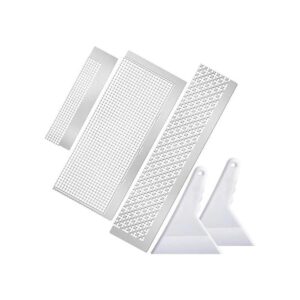 3 reglas de pintura de diamantes de acero inoxidable con