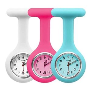 3 relojes de silicona para enfermeras color práctico_1