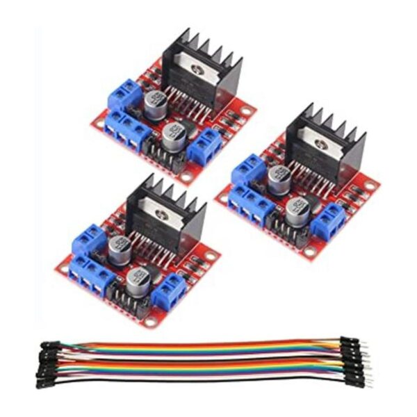 3 unidades L298N placa controladora de accionamiento de