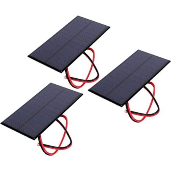 3 unids mini panel solar DC 6 V polisilicio solar epoxi
