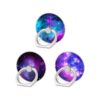 3 unidadesmármol Mandala Galaxy Soporte de anillo de_1