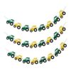 3 unids Tractor Banner Fieltro Banderines Guirnalda Señal_1