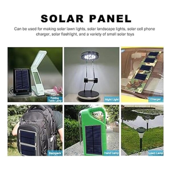 3 unids mini panel solar DC 6 V polisilicio solar epoxi