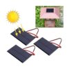 3 unids mini panel solar DC 6 V polisilicio solar epoxi