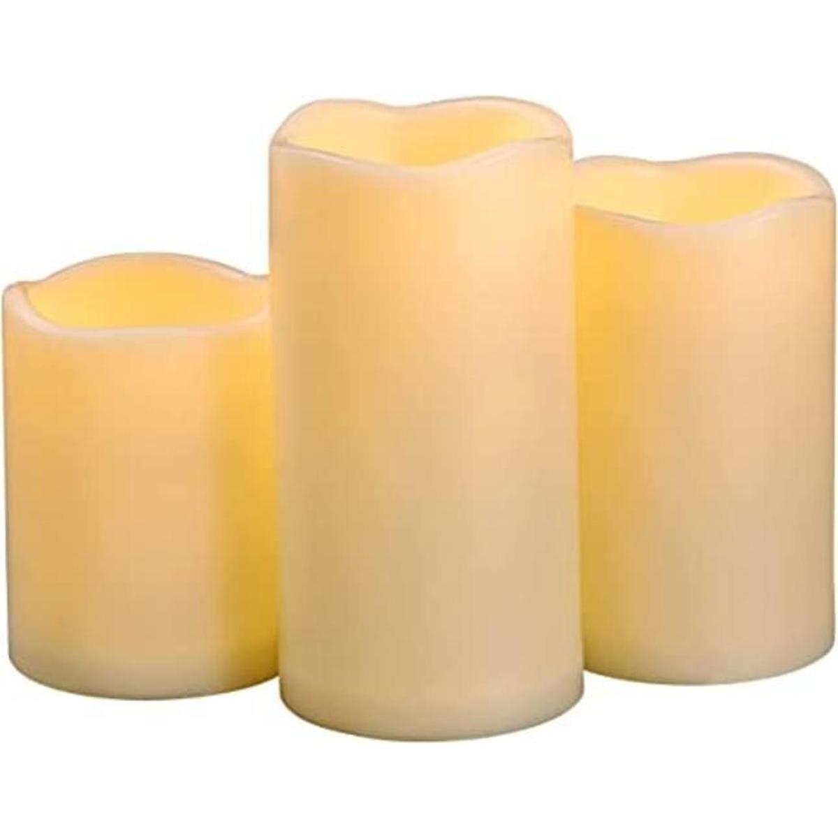 3 velas LED impermeables de 4 pulgadas 5 pulgadas 6