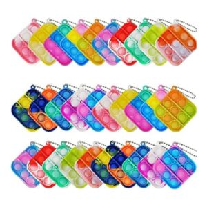 30 Pcs Tie Dye Squeeze Pop Bubble Simple Fidget Sensory_1
