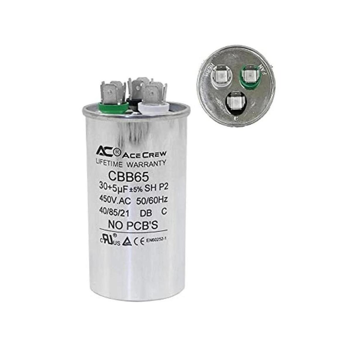 30 5 condensadores de doble funcionamiento 440 VCA UL