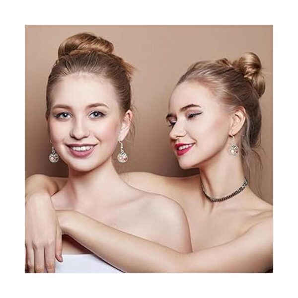 30 aretes de sublimación en blanco para el día de San