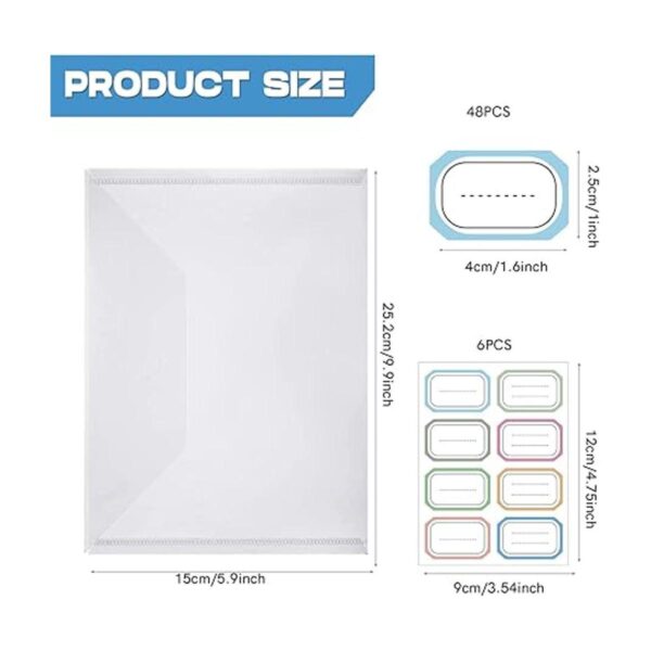 30 bolsas de almacenamiento de plástico transparente para_2