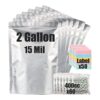 30 bolsas de Mylar de 2 galones para almacenamiento de_1