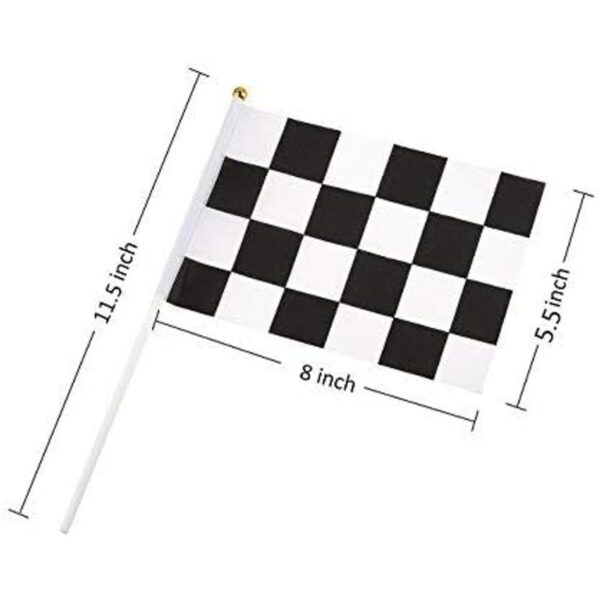 30 banderas a cuadros de 8 x 5.5 pulgadas banderas de_2