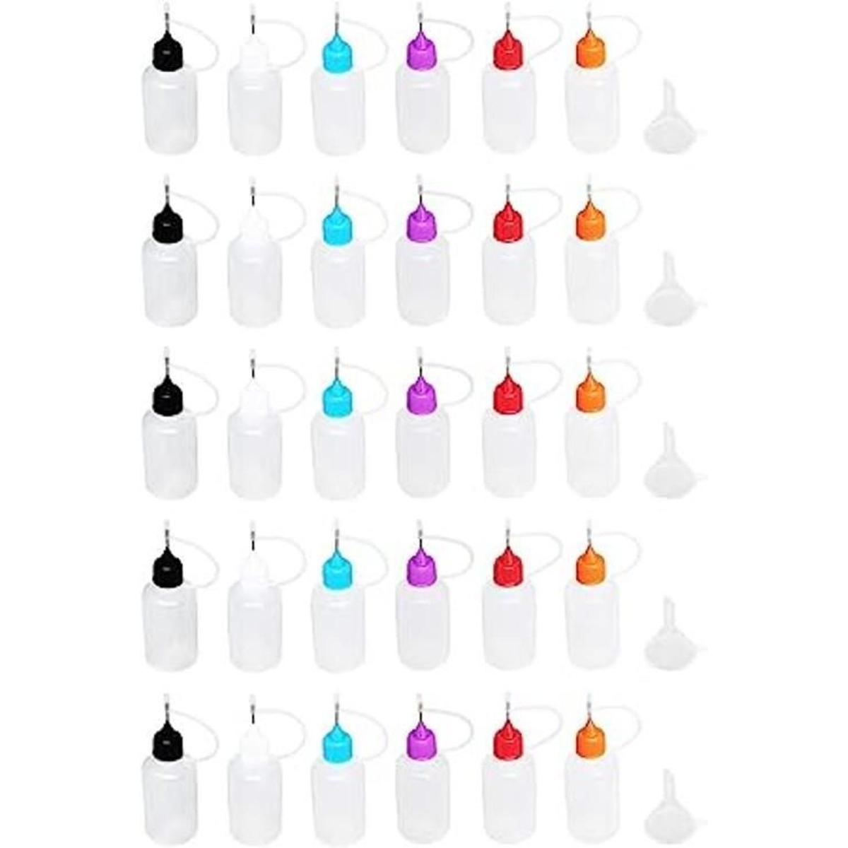 30 botellas aplicadoras de punta de precisión incluyendo