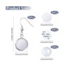 30 aretes de sublimación en blanco para el día de San