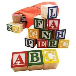 30 bloques con letras de colores de Skoolzy Juguete de_1