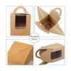 30 cajas individuales para magdalenas con ventana y asa