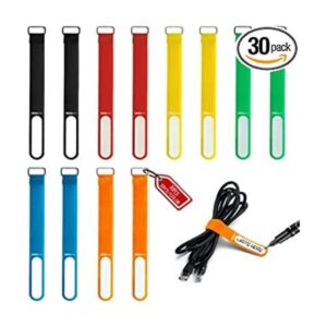 30 bridas reutilizables con etiqueta de escritura lazos_1