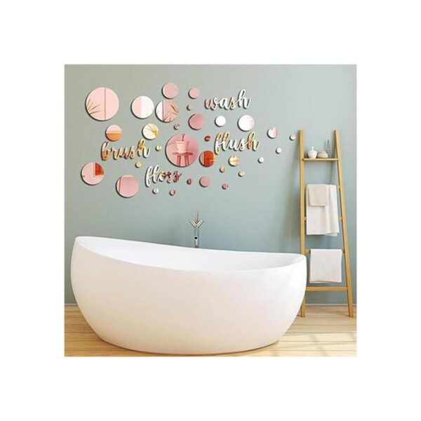 30 calcomanías de pared de baño cepillo de lavado_2