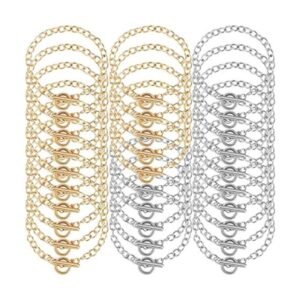 30 cadenas de pulsera con cierre de palanca OT cadenas de