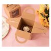 30 cajas individuales para magdalenas con ventana y asa