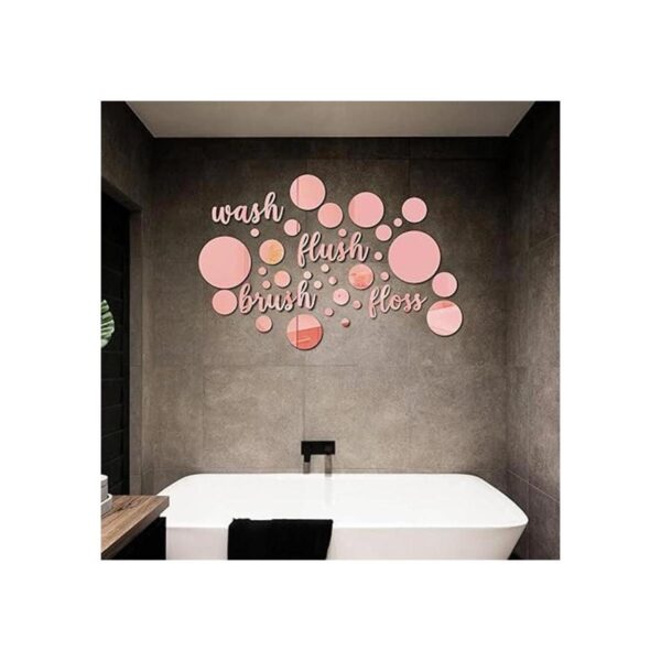 30 calcomanías de pared de baño cepillo de lavado_6