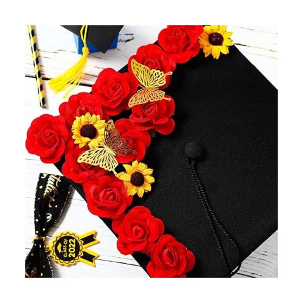 30 calcomanías florales de rosas con parte trasera plana
