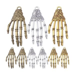 30 colgantes de mano de calavera de esqueleto tibetano de