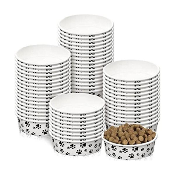 30 cuencos desechables de alimentación para perros