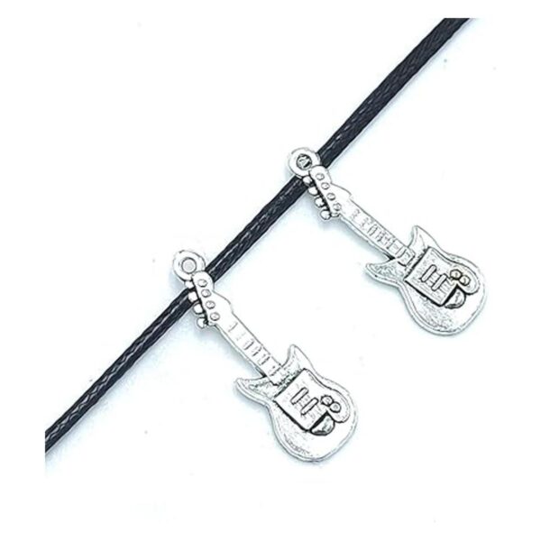 30 colgantes de plata tibetana para hombre guitarra_2