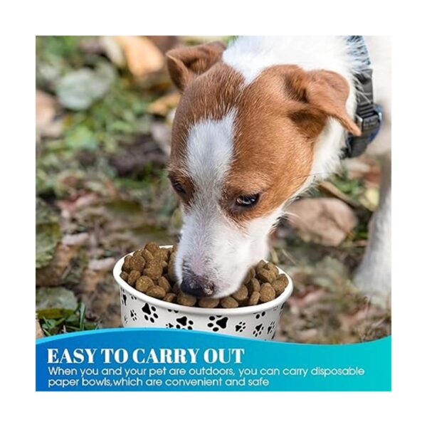 30 cuencos desechables de alimentación para perros