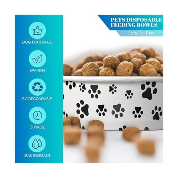 30 cuencos desechables de alimentación para perros