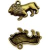 30 colgantes de bronce antiguo de león de animales para_1