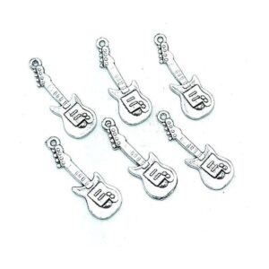 30 colgantes de plata tibetana para hombre guitarra_1
