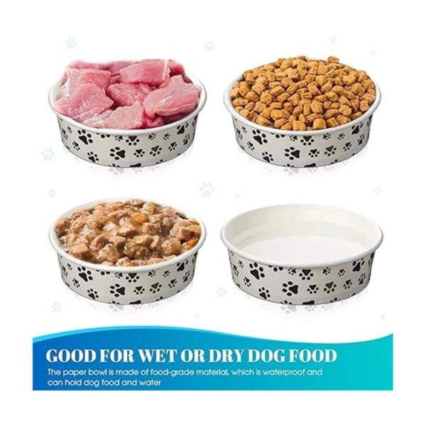 30 cuencos desechables de alimentación para perros