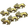 30 colgantes de bronce antiguo de león de animales para_3